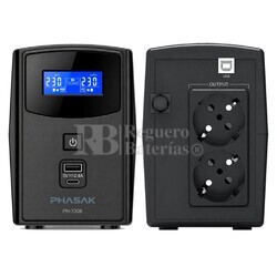 SAI 800 VA / 480 W | PHASAK Sirius PH 7308
